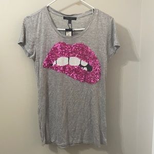 Romeo + Juliet Couture Sequin Lip Top